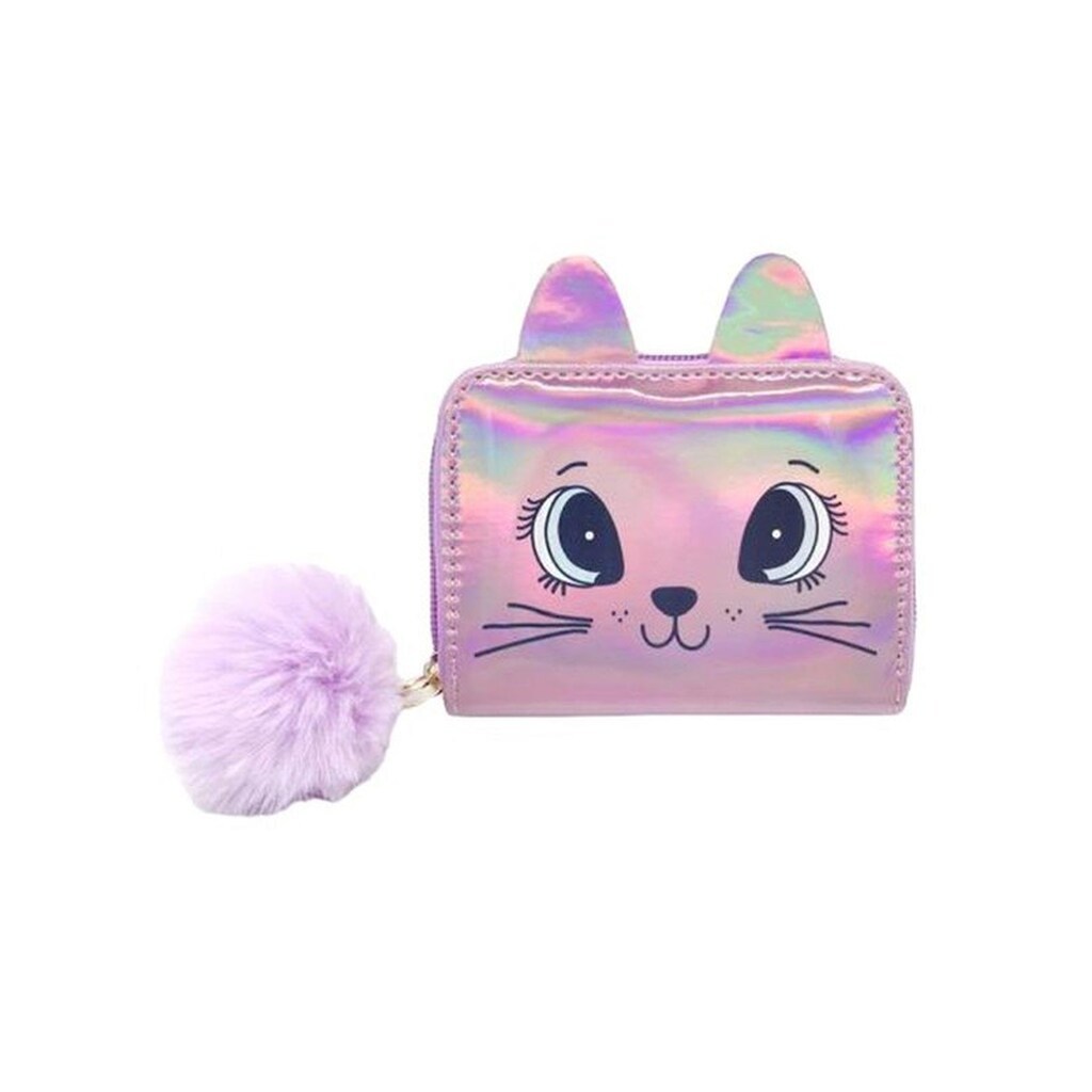 Tinka PUNG HOLOGRAFISK KAT ROSA  WALLET