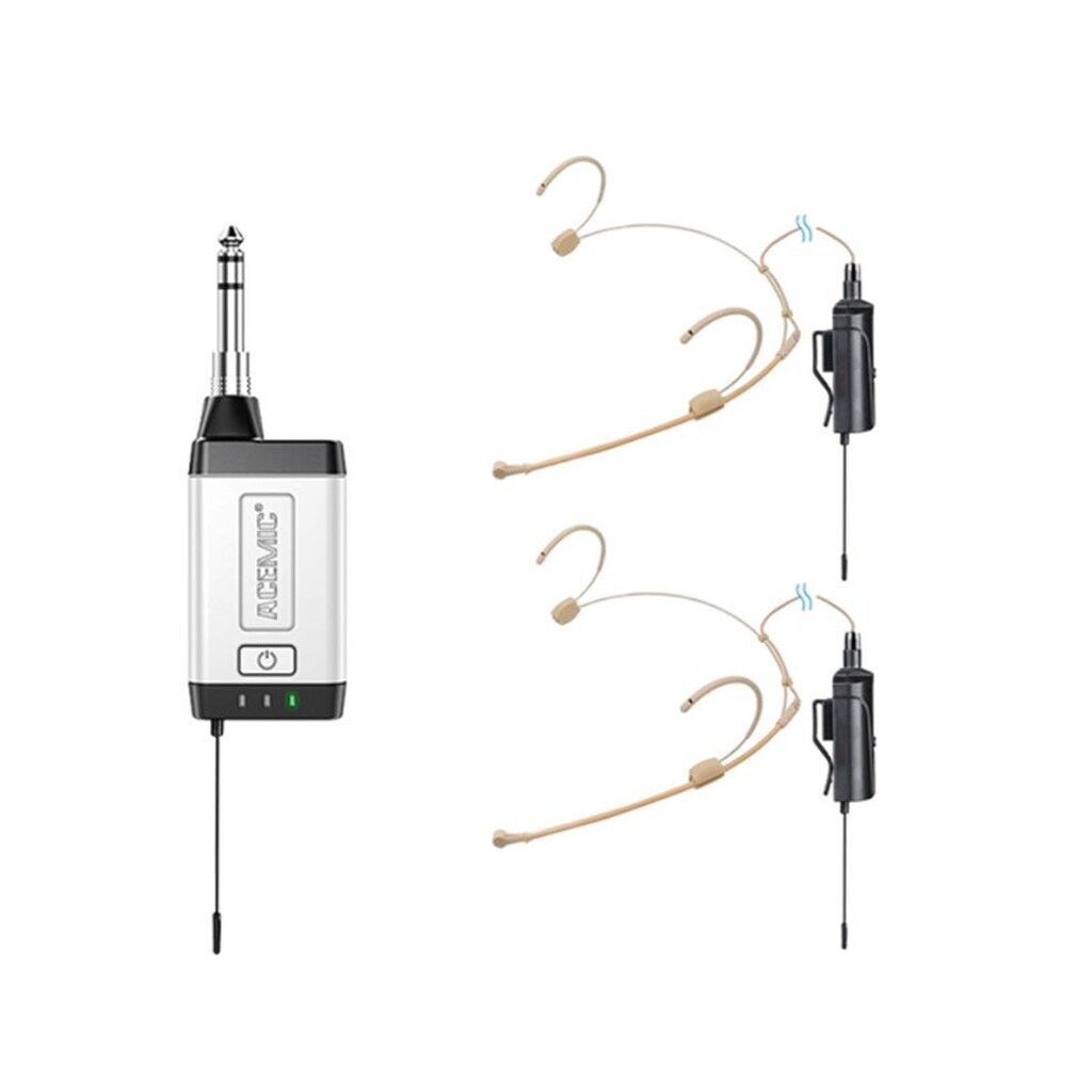 Acemic Q2/H1 wireless set 2 headset &amp; 1 receiver