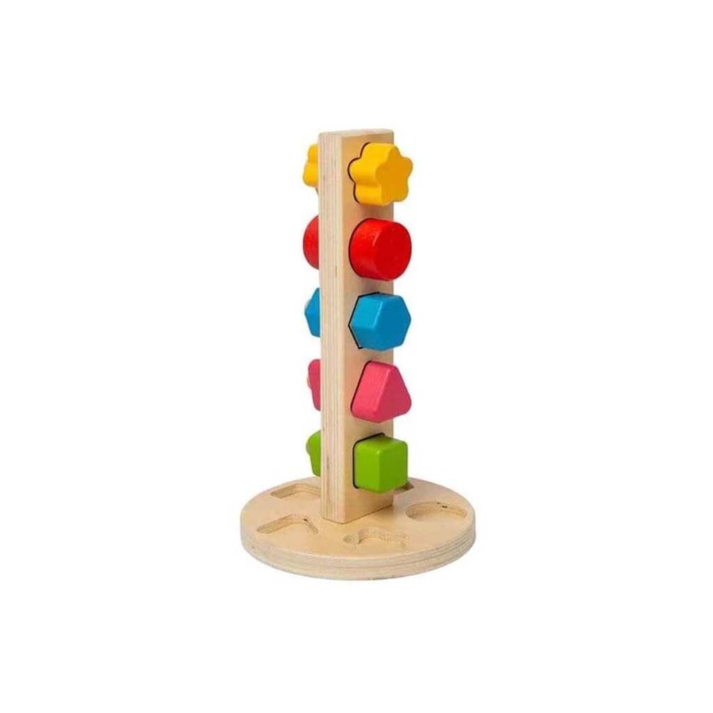Bigjigs Wooden Nuts and Bolts Tower 11pcs.