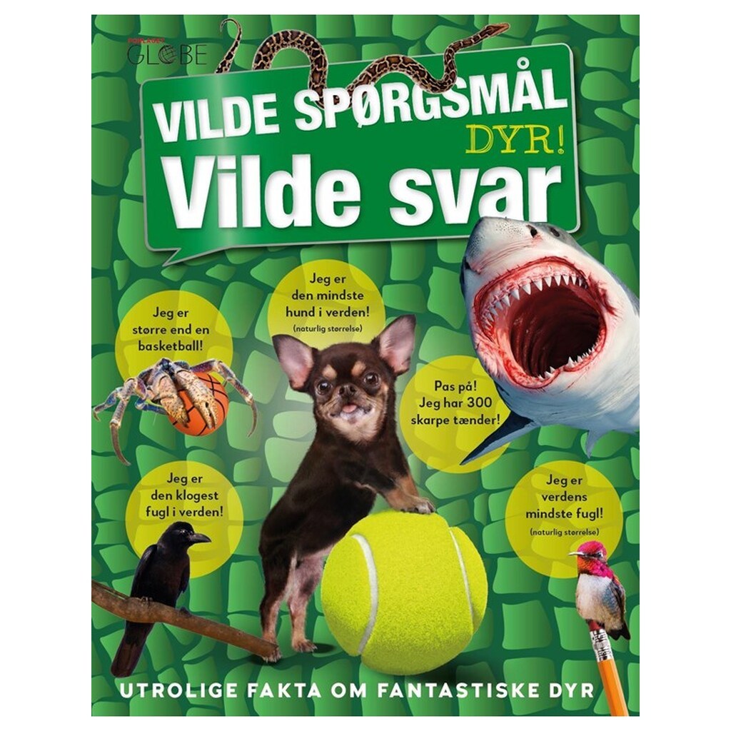 Vilde spørgsmål Vilde svar - Dyr - Børnebog - Hardcover