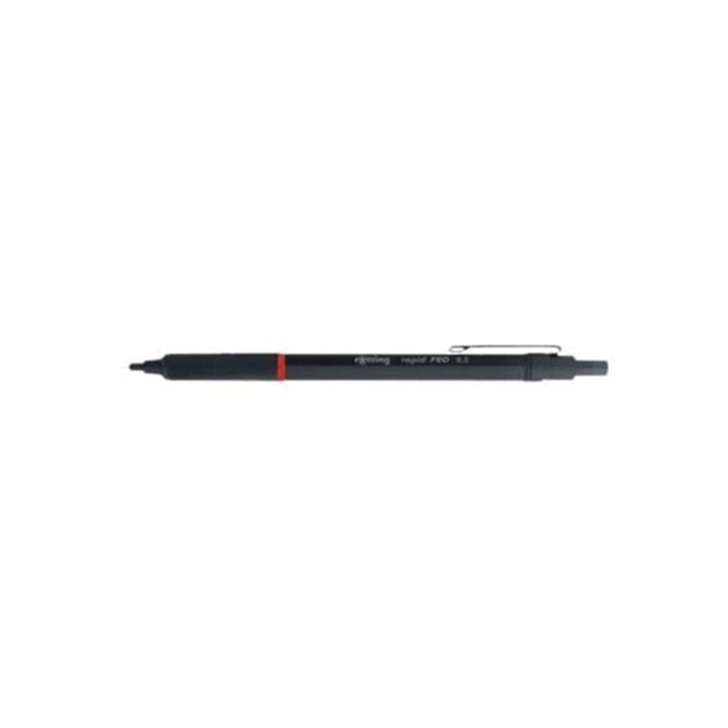 Rotring rOtring Rapid Pro mekanisk blyant | HB 0,5 mm blyant til fremdrift | Reduceret blybrud | Mat sort fuldmetal tønde
