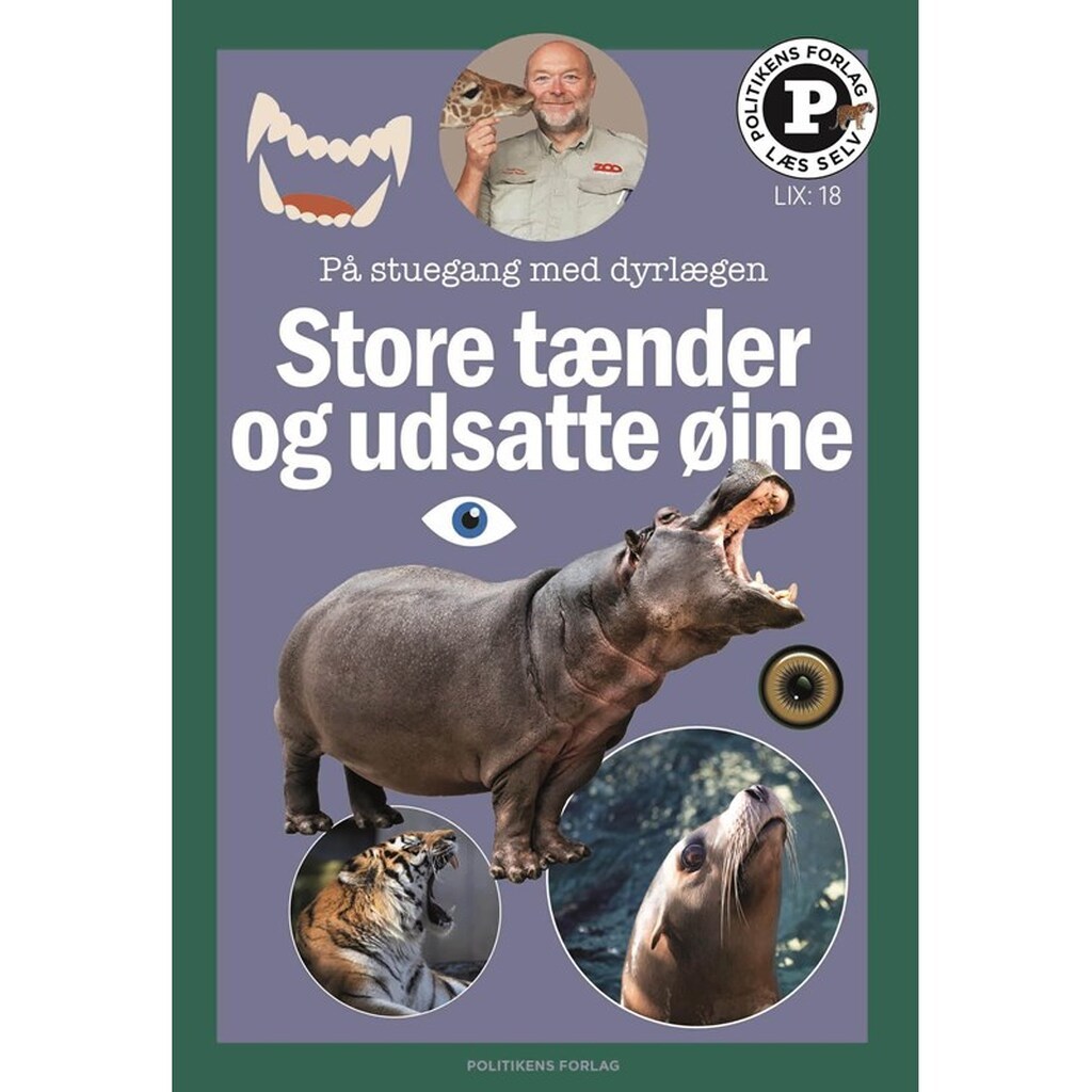 Store tænder og udsatte øjne - læs selv-serie - Børnebog - Hardback