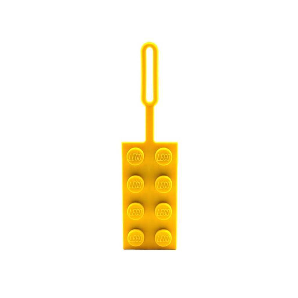 Euromic LEGO® Bag Tag/Luggage tag YELLOW packed on printed card