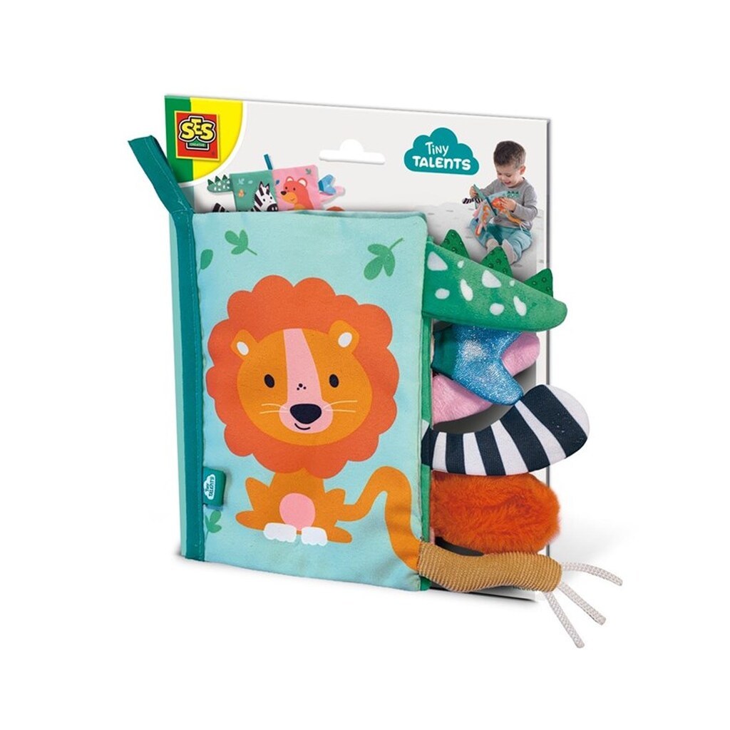 SES Creative - Tiny Talents Sensory Soft Animal Tails Book