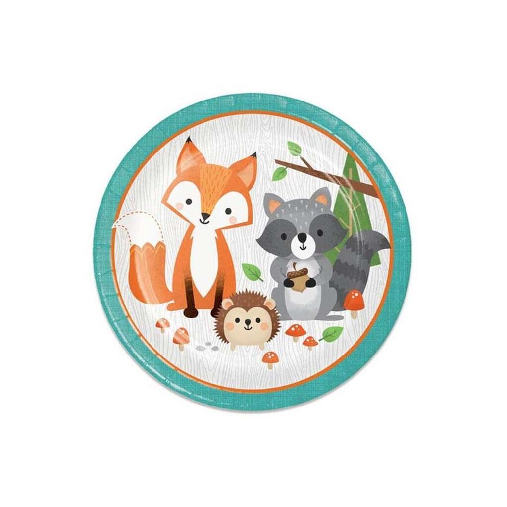 Haza Witbaard Wild Ones Plates Forest Animals 8 pcs.