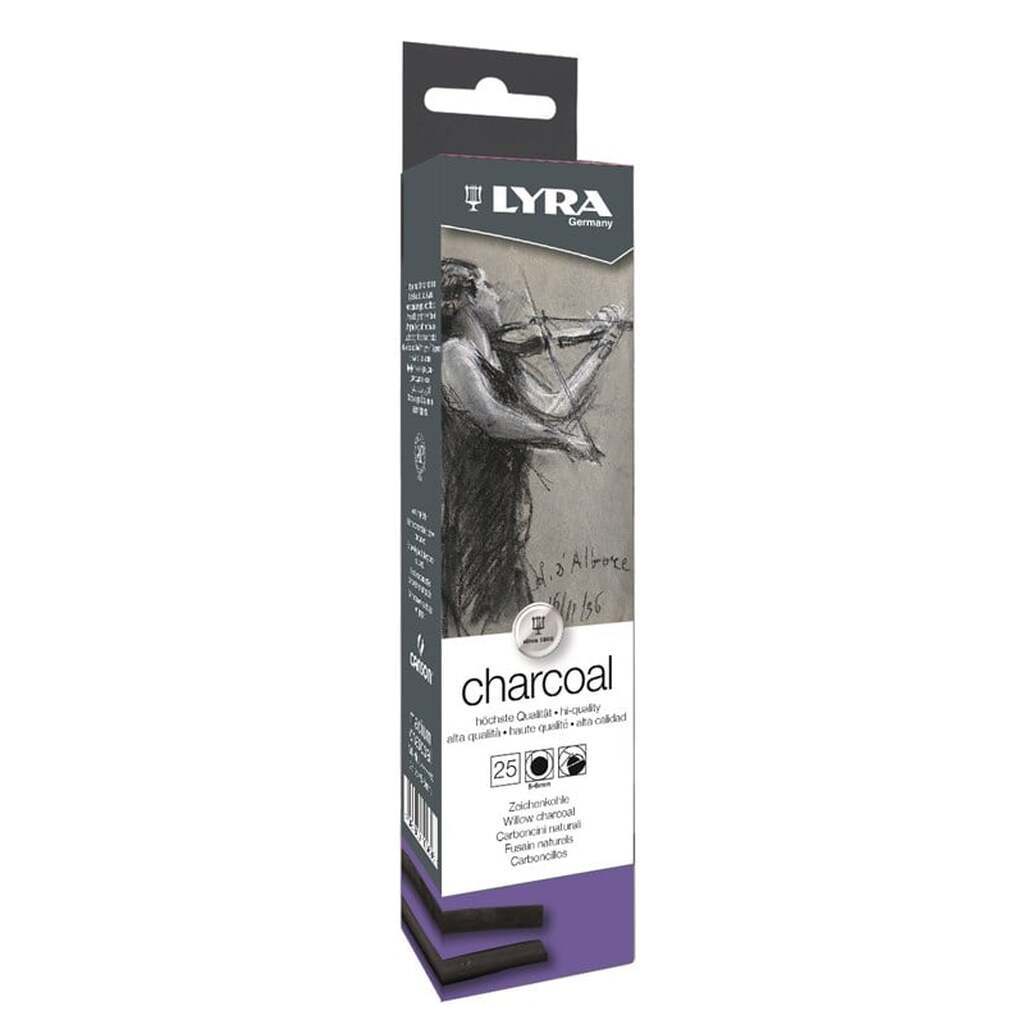 Lyra Charcoal Medium 5-6mm Box 25 pcs