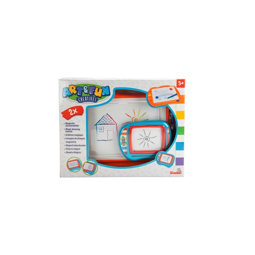 Simba Art &amp; Fun Dobbeltpakke Magnetiske Tegnetavler