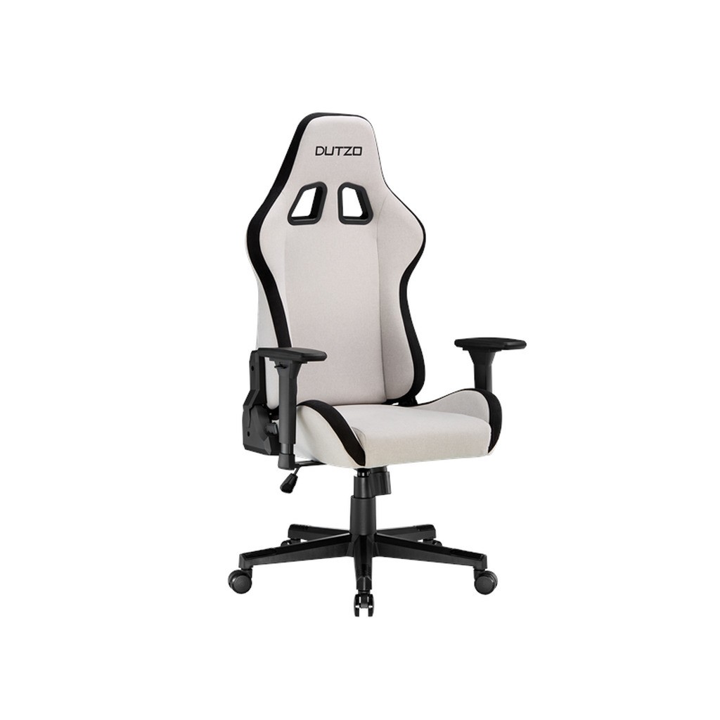 DUTZO E-SPORTS Gamer Stol - Lysegrå - Stof - Op til 120 kg