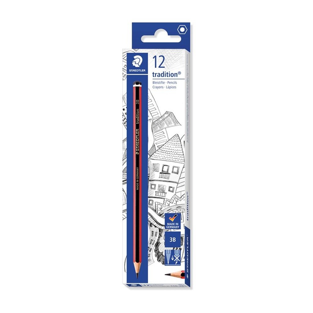Staedtler TRADITION BLYANT 3B, ÆSKE 12 STK