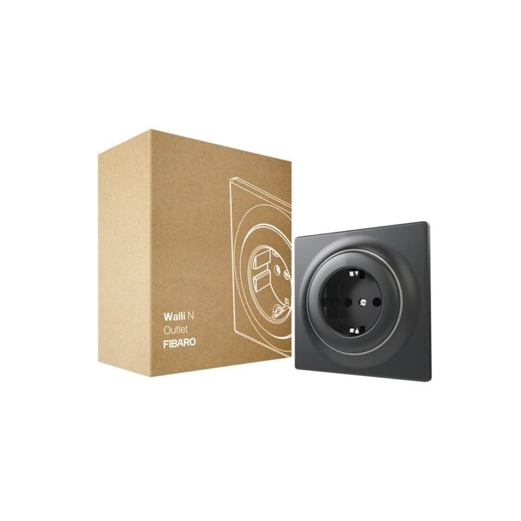 Fibaro Walli Outlet N type F Anthracite