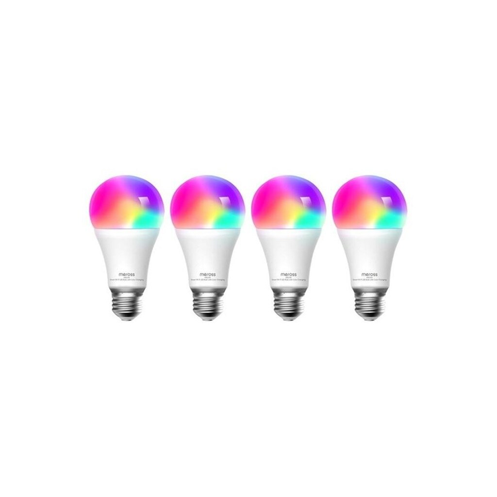 Meross MSL120 HomeKit WiFi Smart LED Light Bulb Four-Pack