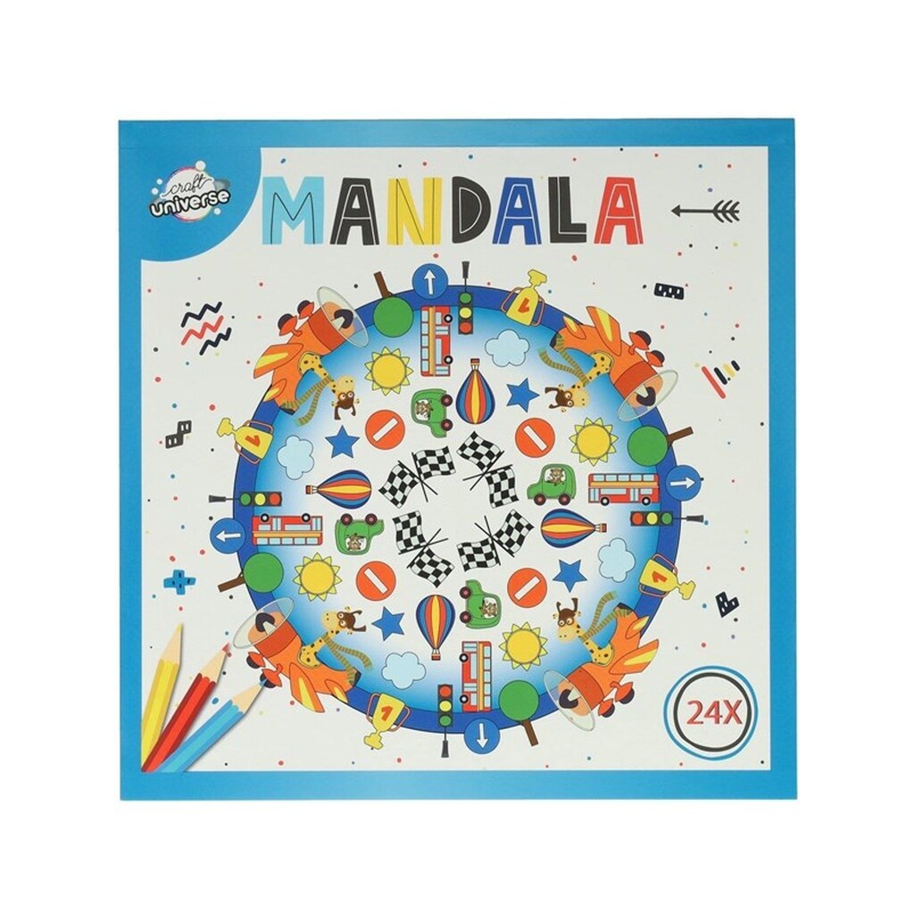Creative Craft Group Malebog MANDALA 20,5*20,5cm BILER