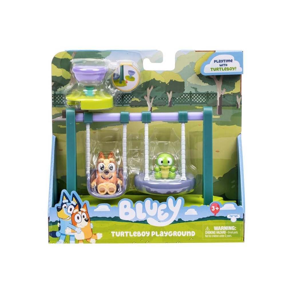 Bluey Legeplads, med Bingo og Turtleboy