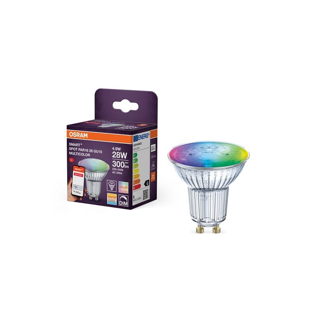 Osram SMART+ PAR16 350lm 4,9W/RGBW (50W) GU10 36° Zigbee
