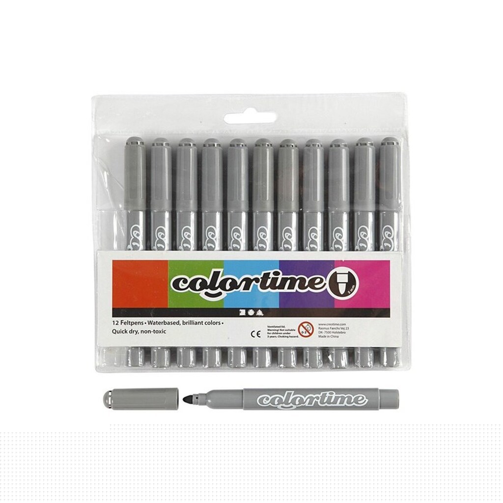 Creativ Company Gray Jumbo pens 12pcs.