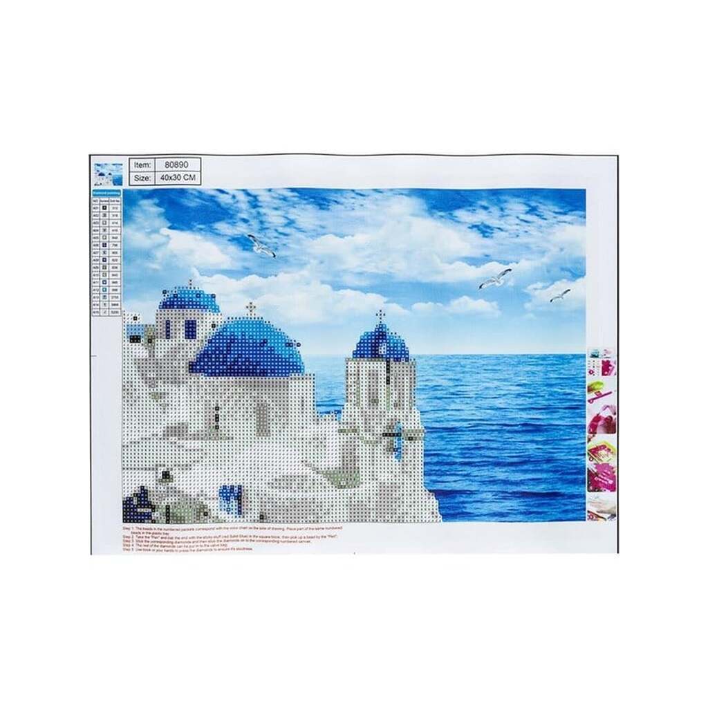 CENTRUM Diamond Painting 30*40cm. HUSE OG HAV