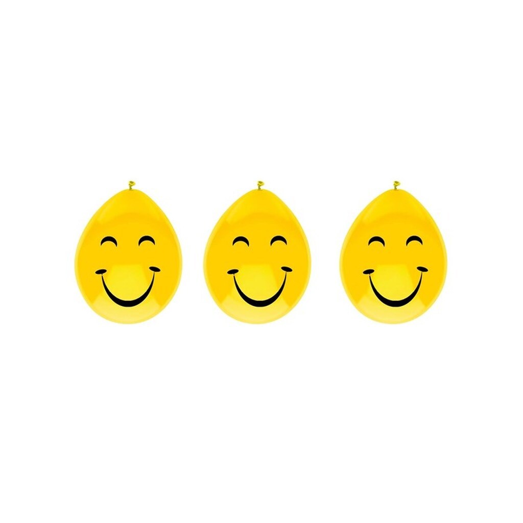 Haza Witbaard Balloons smiley face 6pcs.