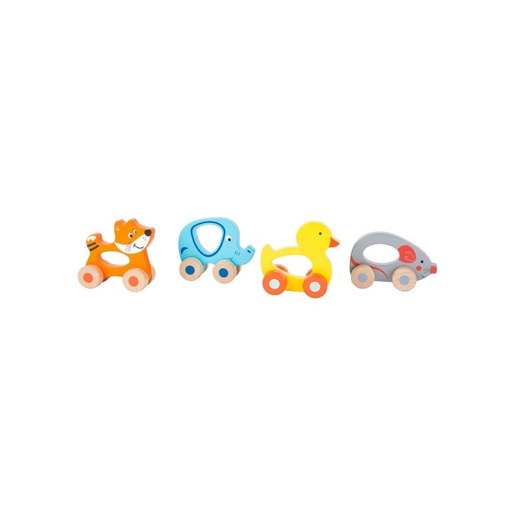 Small Foot - Wooden Push Figure Animal on Wheels