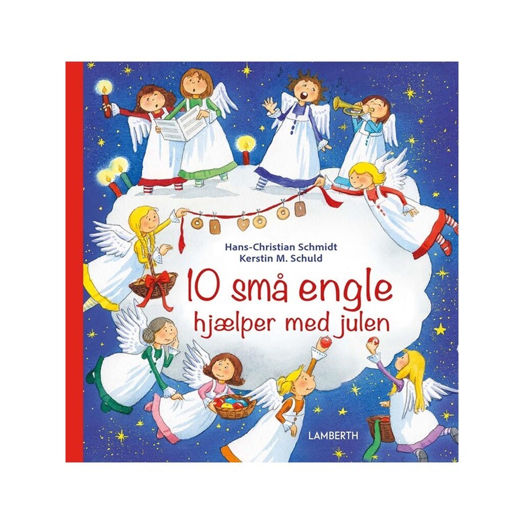 10 små engle hjælper med julen - Børnebog - Hardcover