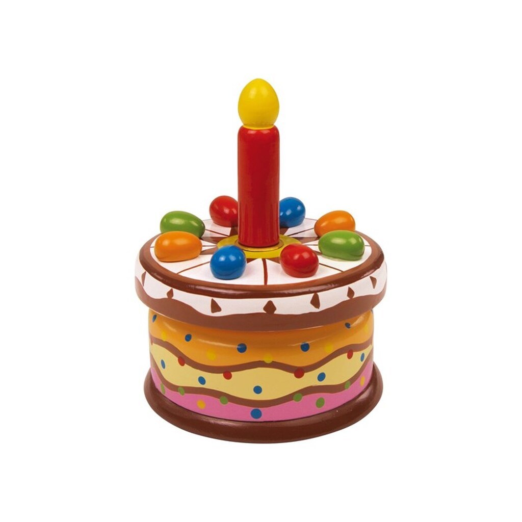 Small Foot - Wooden Music Box Birthday Cake