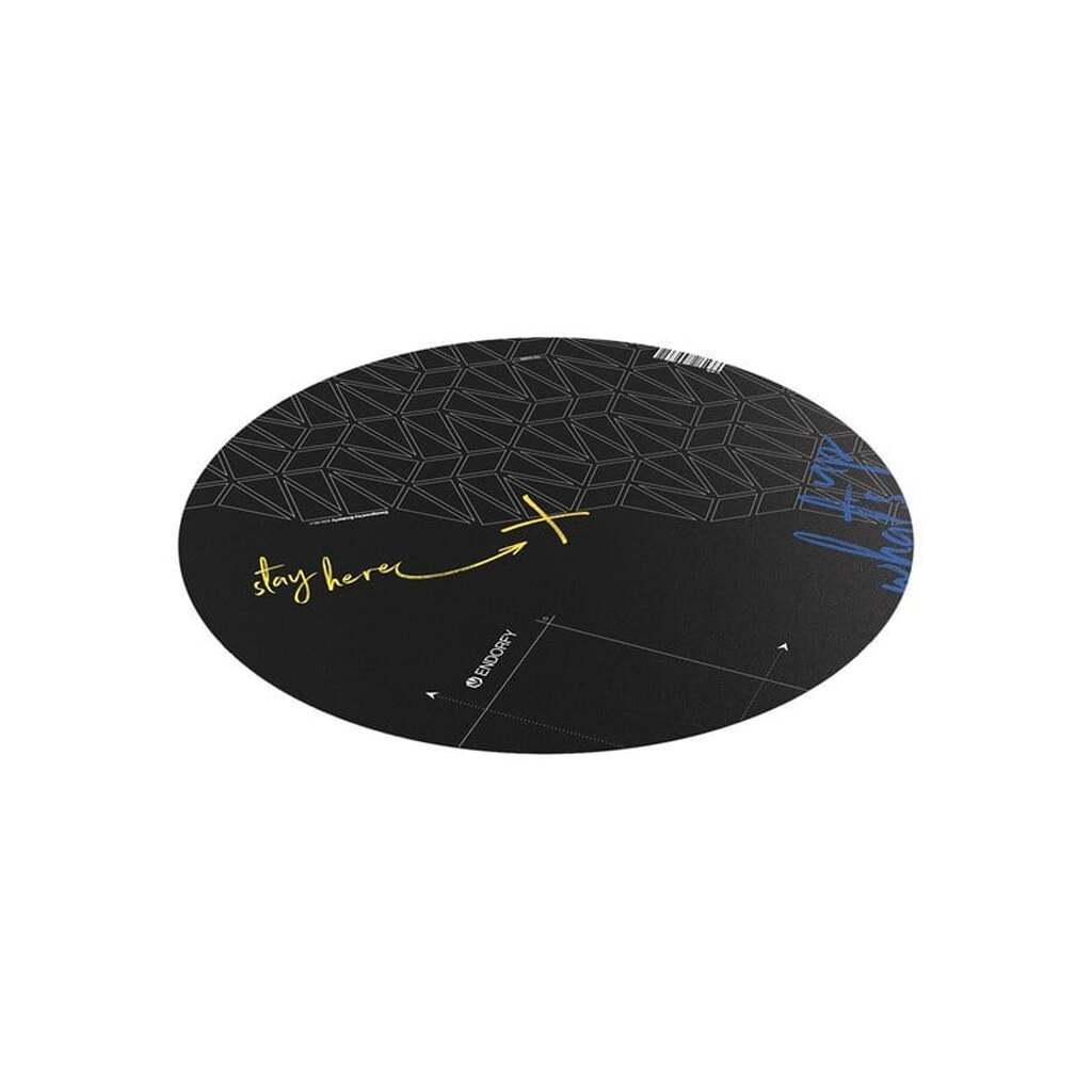 ENDORFY FP110C - floor mat - round - 110 x 110 cm - black