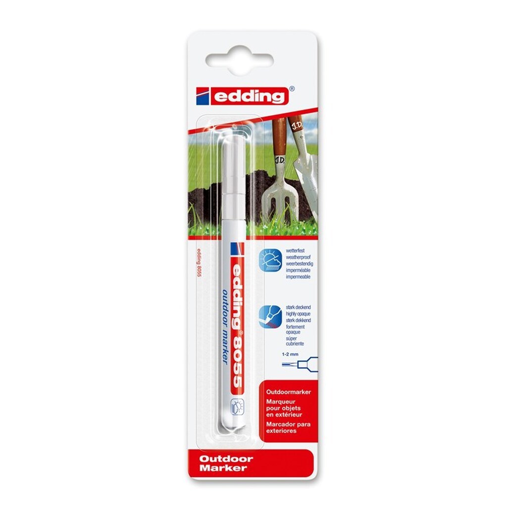 Edding e-8055 outdoor marker hvid