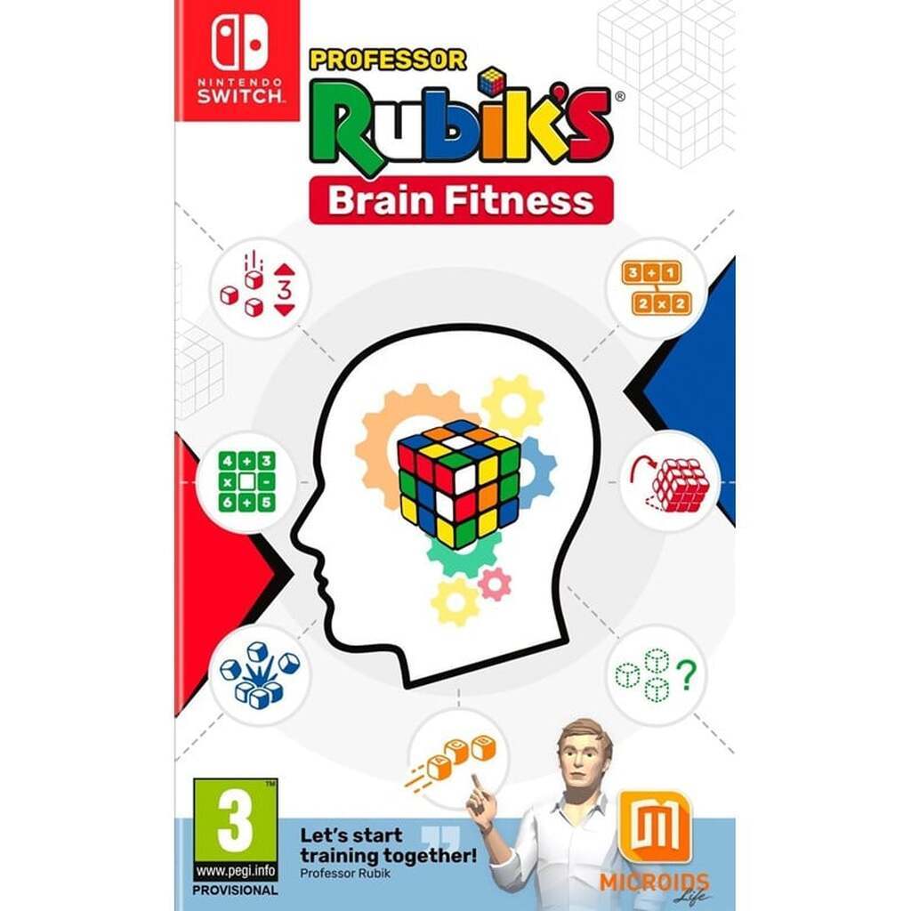 Professor Rubik's Brain Fitness (Code in a Box) - Nintendo Switch - Puslespil