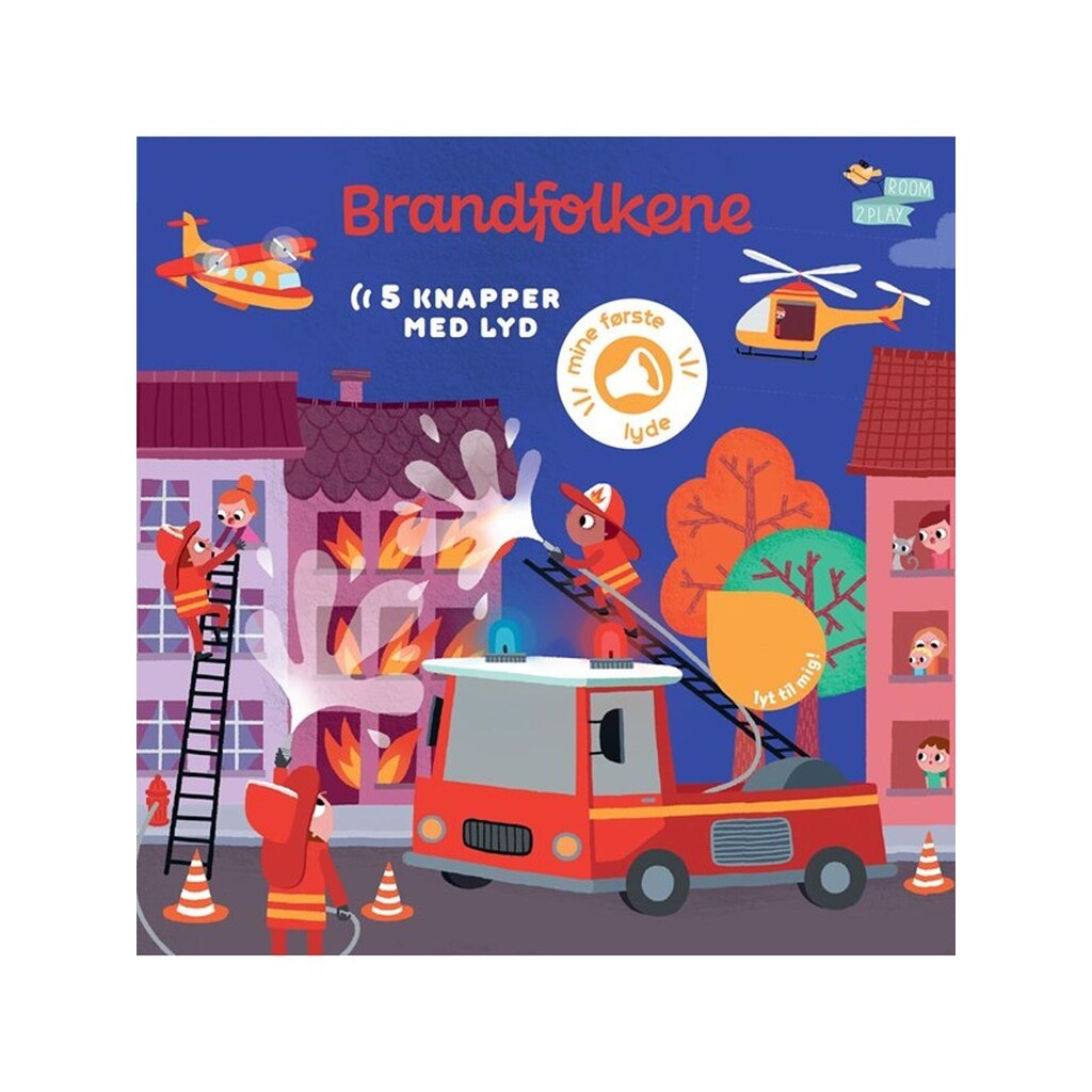 Pegebog med lyd - Brandfolkene - Børnebog - Papbog