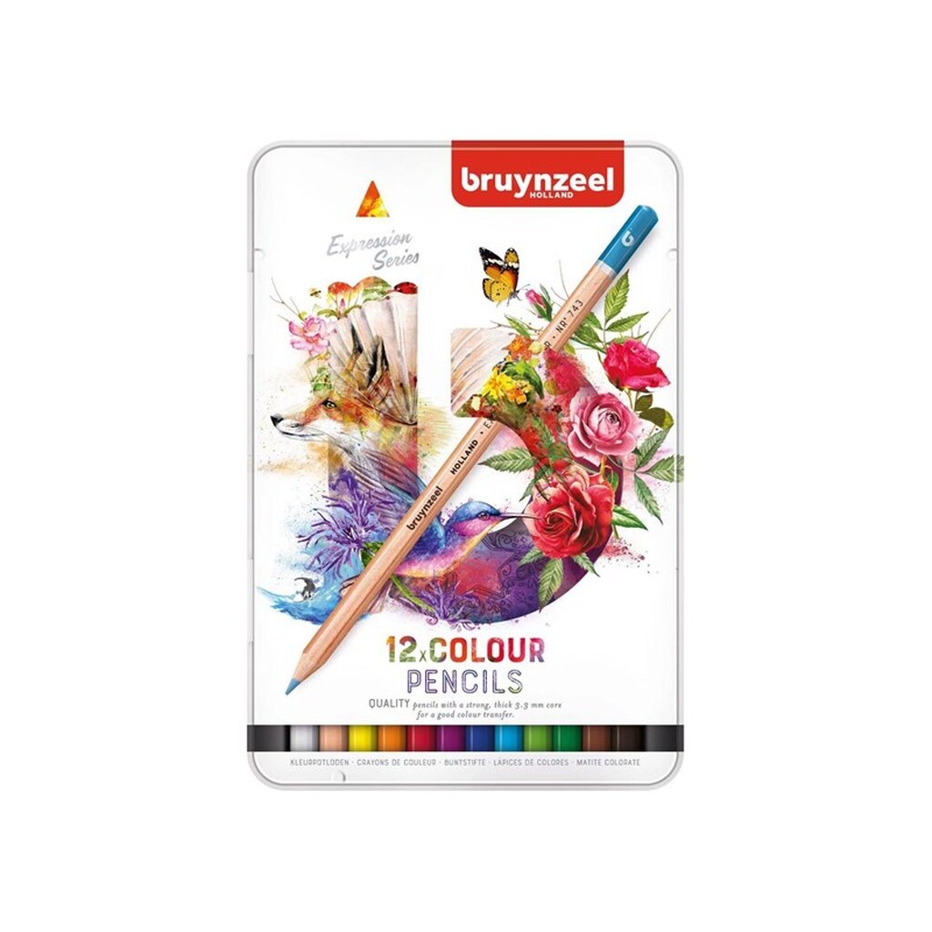 Bruynzeel Expression Colored Pencils Tin 12