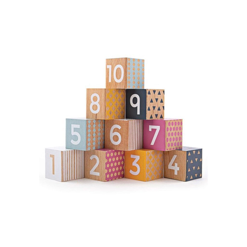 Bigjigs Bigjjigs Wooden Blocks with Numbers