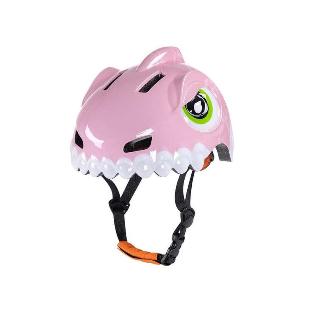 Wozinsky Children's Bicycle Helmet  Dinosaur Motif 52-56 cm - Pink