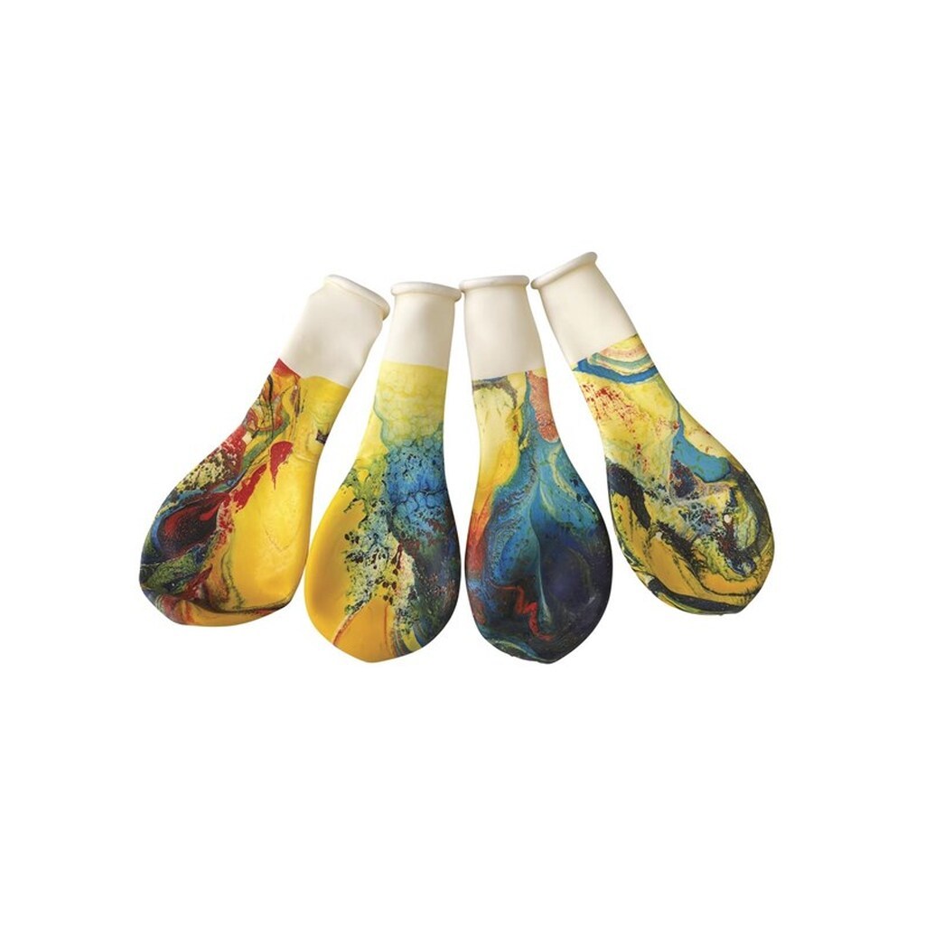 SCANSEASON Ballon, Latex, marmormønster 23cm, 8 stk