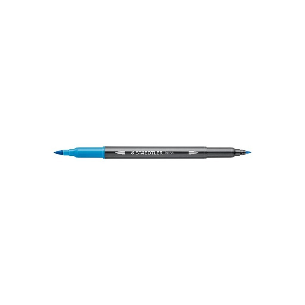 Staedtler STAEDTLER AKVAREL BRUSH PEN AQUABLÅ, ÆSKE 10 STK