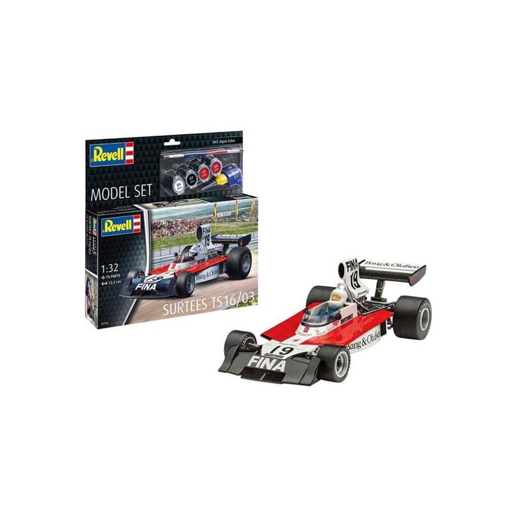 Revell Model Building Kit - Surtees TS16/03 Formula 1 1:32 - 78dlg.