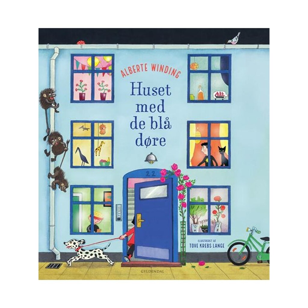 Huset med de blå døre - Børnebog - Hardcover