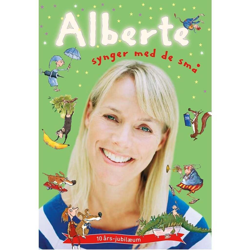Alberte synger med de små + cd (Jubilæumsudgave) - Børnebog - Hardcover