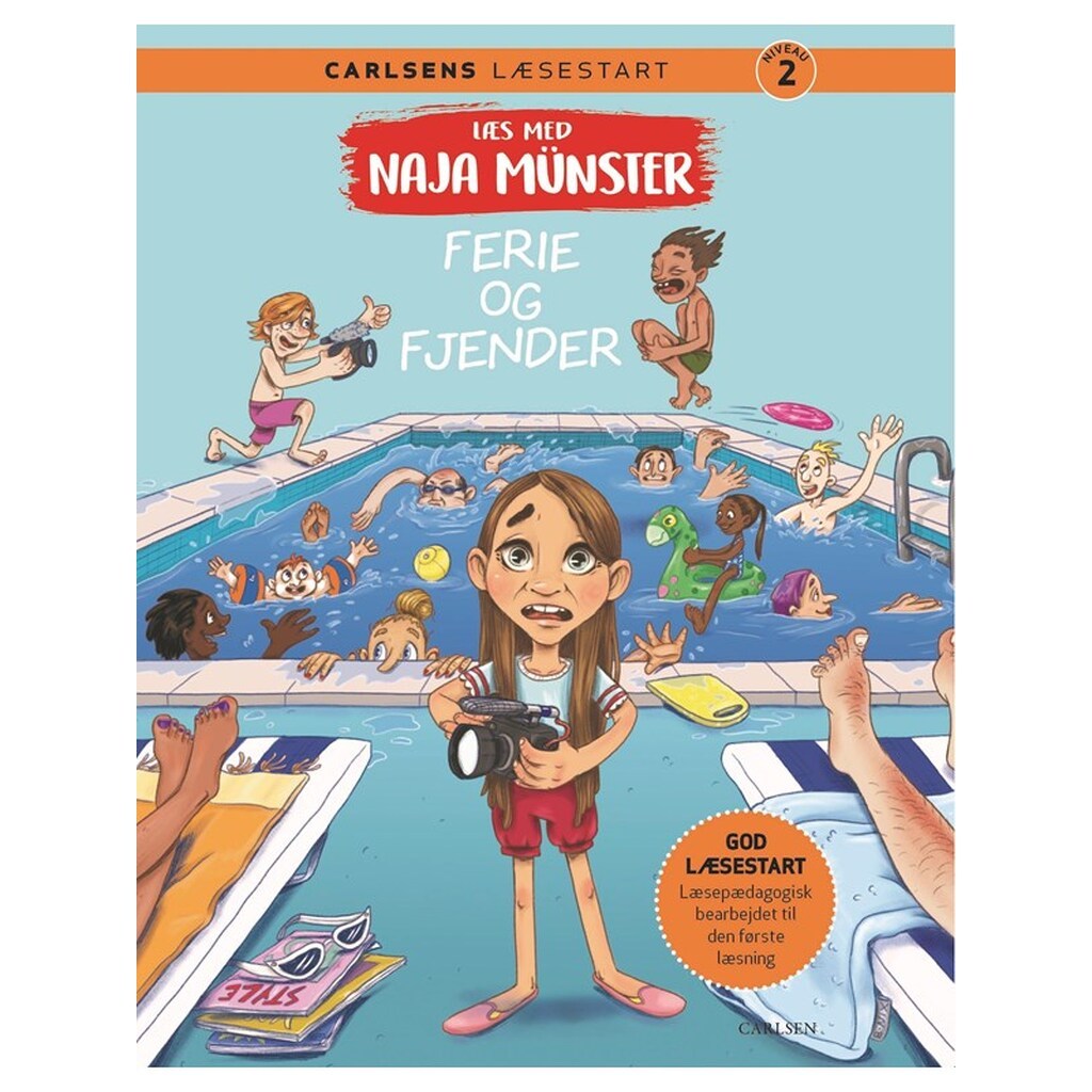 Læs med Naja Münster (3) - Ferie og fjender - Børnebog - Hardcover