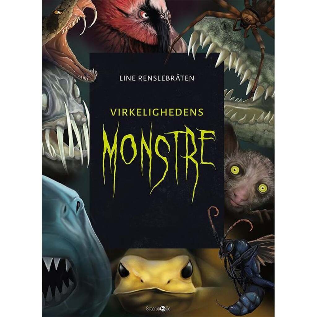 Virkelighedens monstre + monsterkort - Børnebog - hardback
