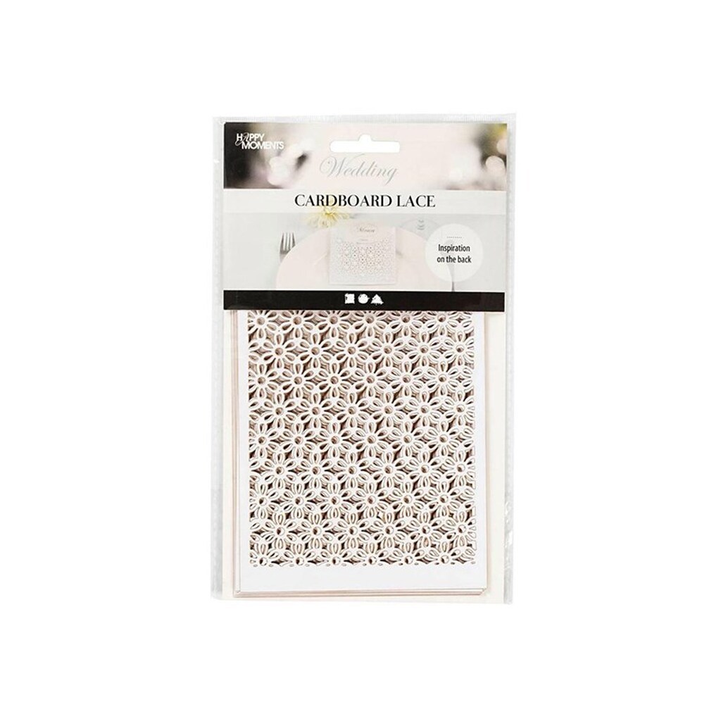 Creativ Company - Patterned cardboard Off-white 10 pcs.