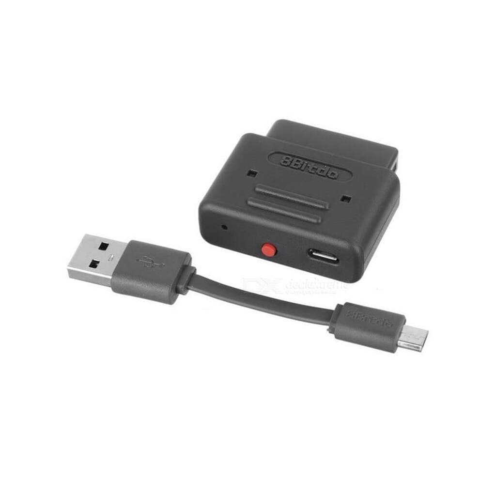 8BitDo Bluetooth Retro Receiver (SNES/SFC) - Compatible with DualShock 3 &amp; 4 - Switch Joycon &amp; Pro
