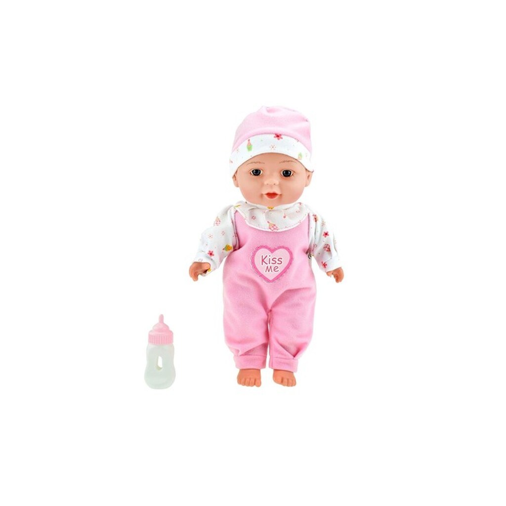 Beau Baby  Lying Baby Doll with Bottle 30cm