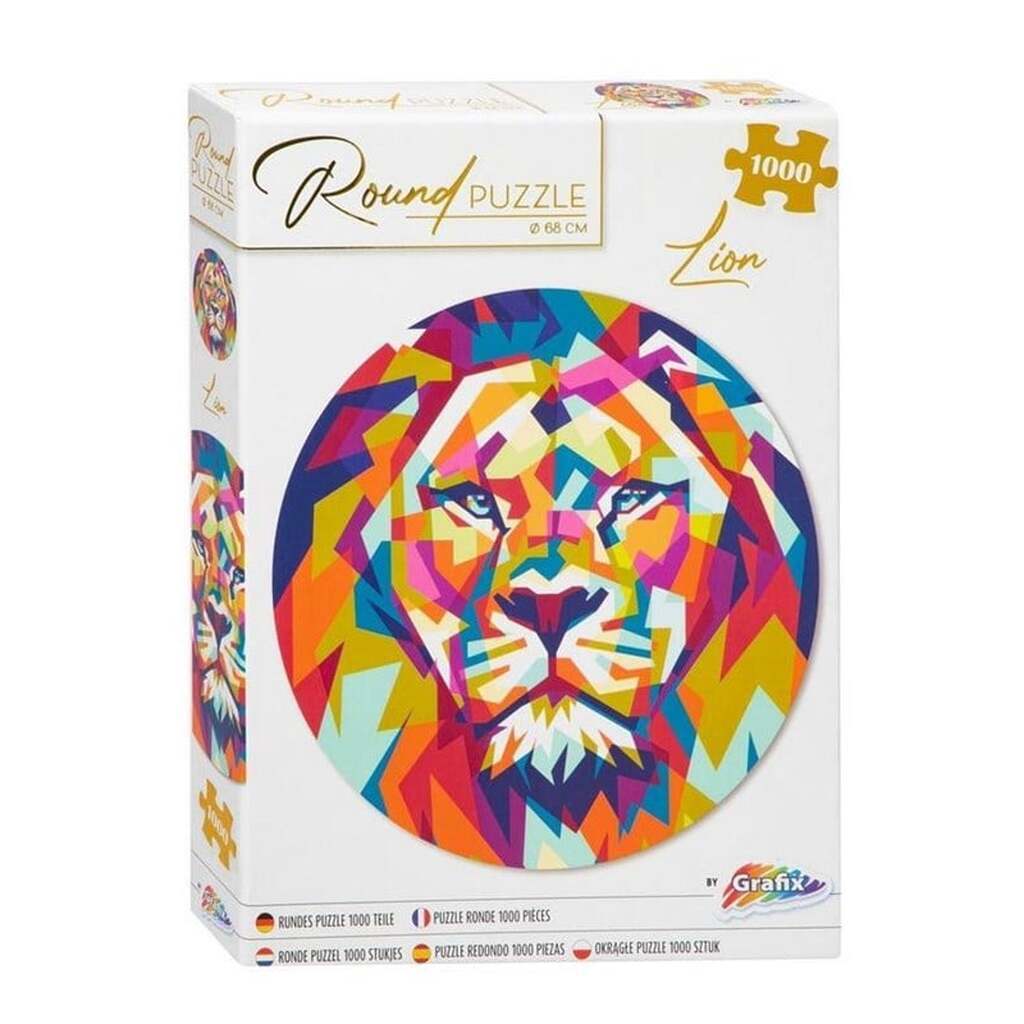 Creative Craft Group Puslespil 1.000 brikker. Rund. LØVE