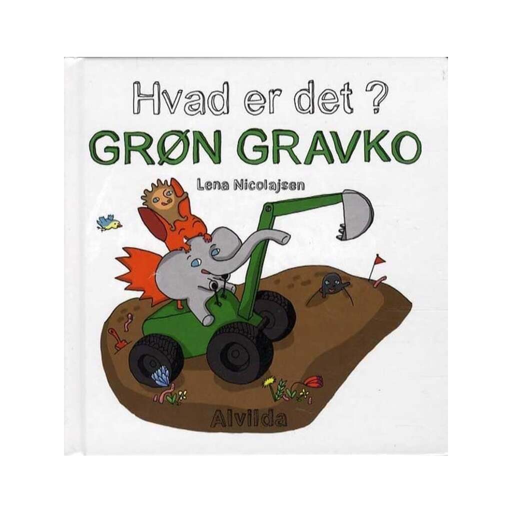 Hvad er det? Grøn gravko - Børnebog - Papbog