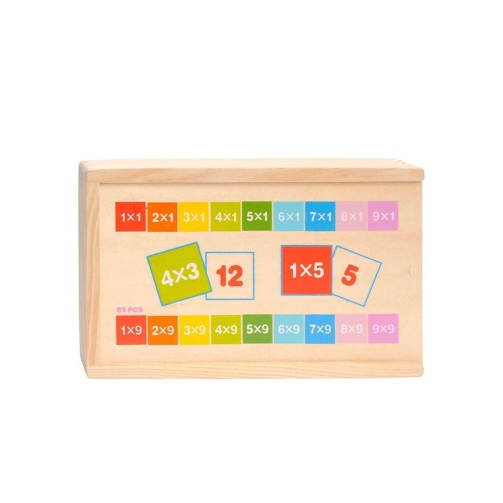 TOPBRIGHT Wooden Math Domino - Multiplication