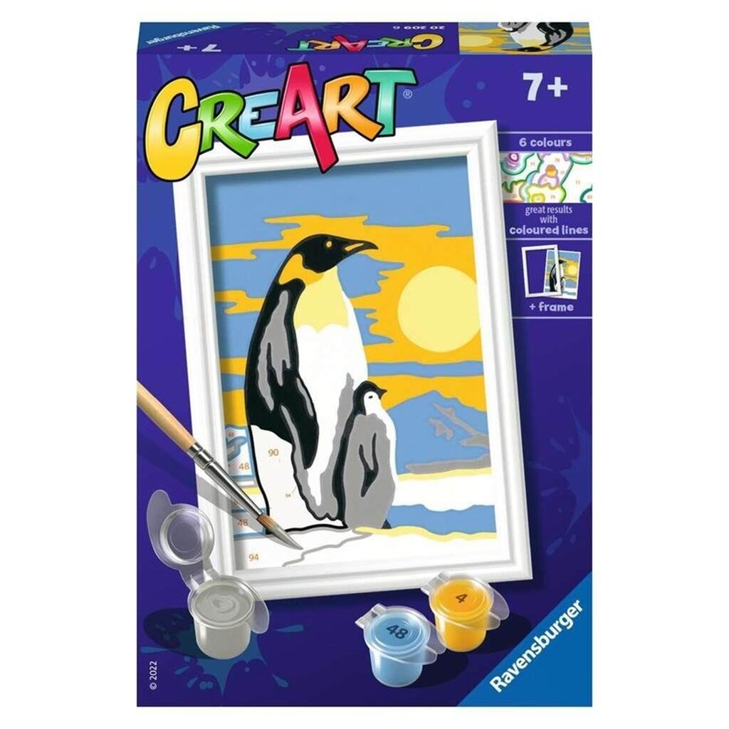 Ravensburger CreArt Painting by Numbers - Penguin Family