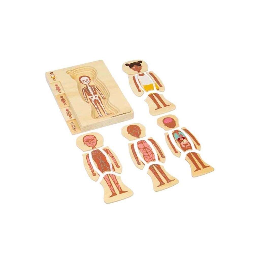 Bigjigs Wooden Anatomy Puzzle - Girl 26pcs.