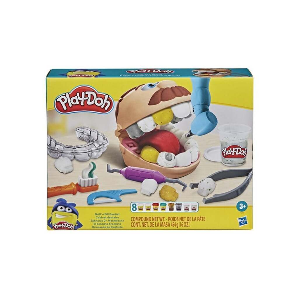 Play-Doh Bor og fyld tandlæge legesæt