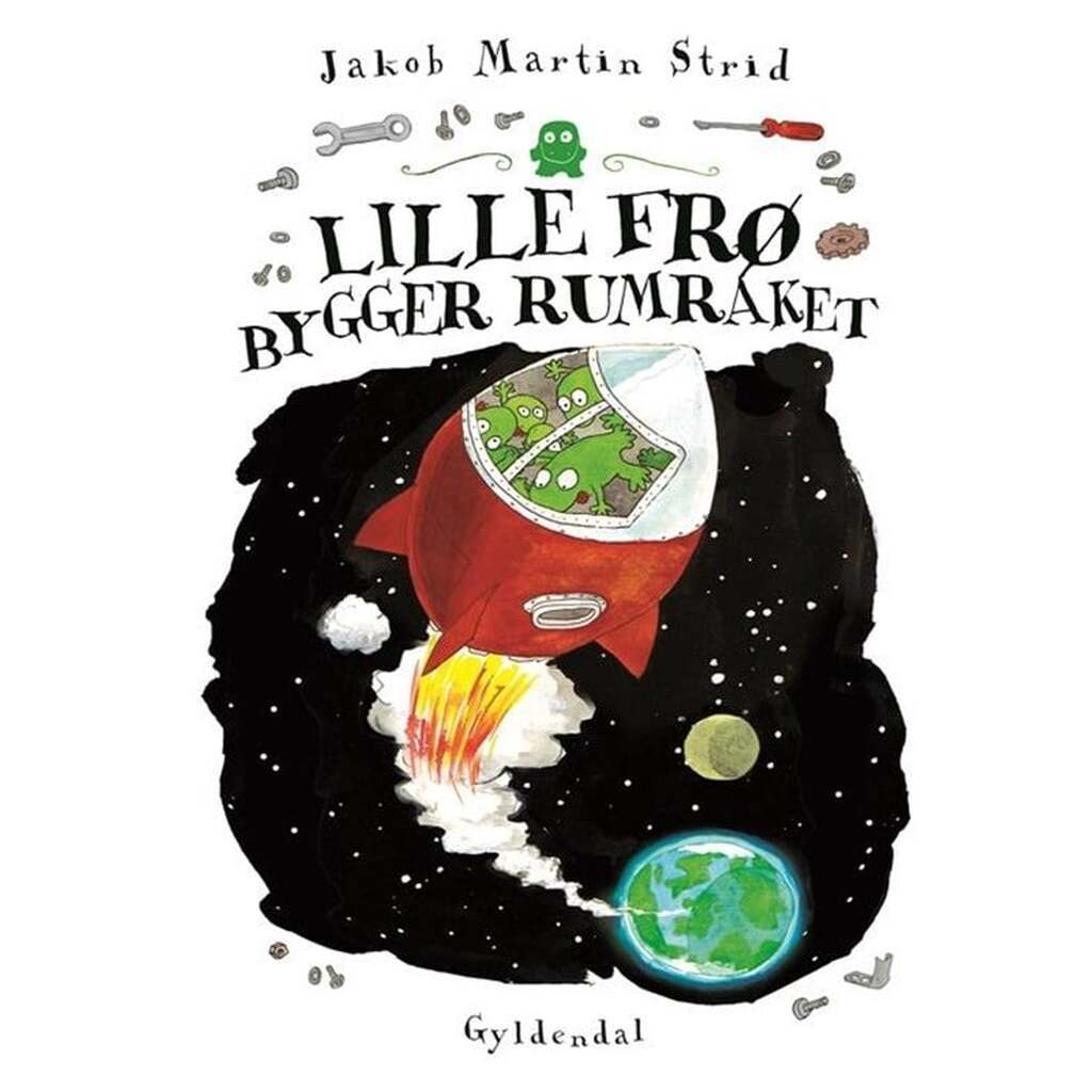 Lille frø bygger rumraket - Børnebog - Hardcover