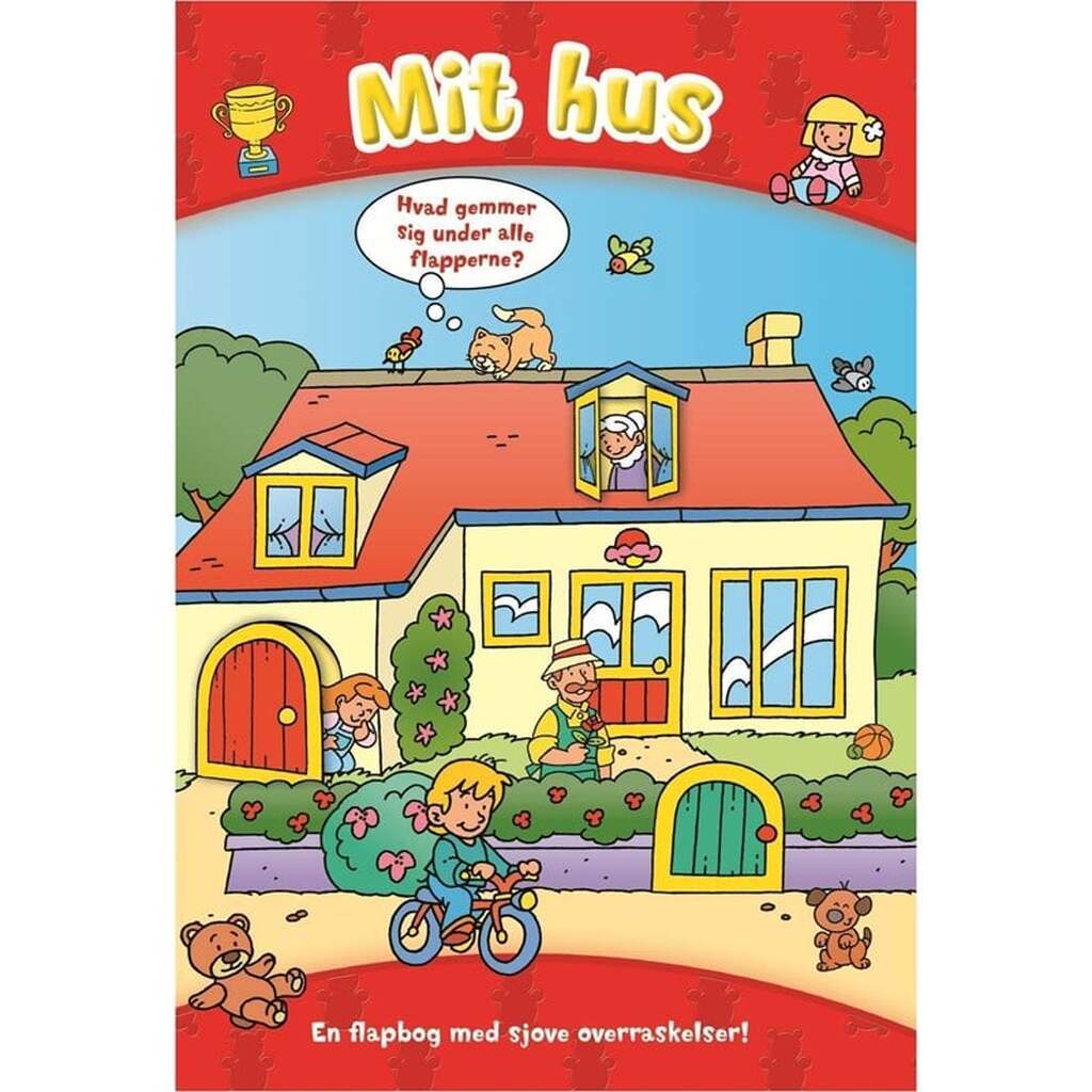 Den store flapbog: Mit hus - Børnebog - hardcover