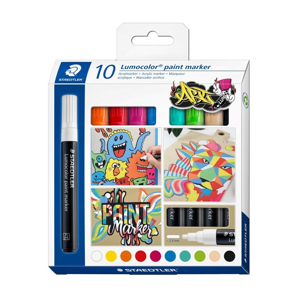 Staedtler Lumocolor Paintmarker 10stk/ass